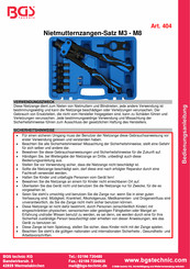 BGS technic 404 Manual De Instrucciones