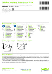 Valeo 852546 Instrucciones De Montaje