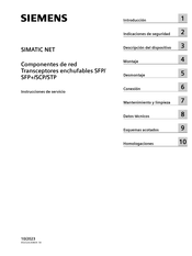 Siemens SIMATIC NET SFP+ Instrucciones De Servicio