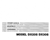 Kawai DX205 Manual Instructivo