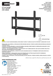 Omnimount CI120F Guia Del Usuario