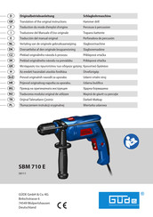 Gude SBM 710 E Traducción Del Manual Original