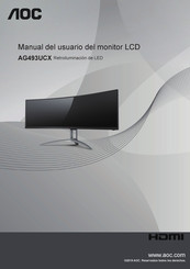 AOC AG493UCX Manual Del Usuario