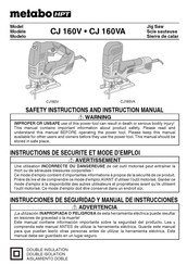 Metabo HPT CJ 160VA Manual De Instrucciones