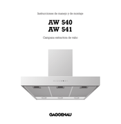 Gaggenau AW 541 Instrucciones De Manejo Y De Montaje