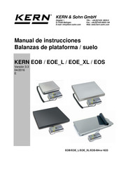 KERN EOE XL Serie Manual De Instrucciones