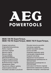 AEG SuperTorque SB2E 720 RX Manual Original