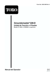 Toro Groundsmaster 228-D Manual Del Operador