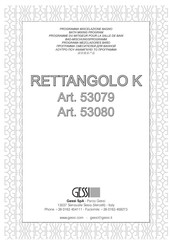 Gessi RETTANGOLO K 53079 Instrucciones De Instalación