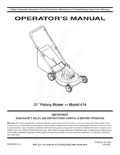 MTD 414 Serie Manual Del Operador