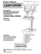 Craftsman 137.219120 Manual De Operación