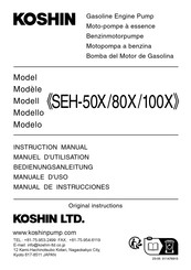 Koshin SEH-100X Manual De Instrucciones