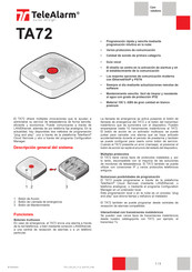 TeleAlarm TA72 Guia De Inicio Rapido