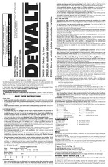 DeWalt DW331 Manual De Instrucciones