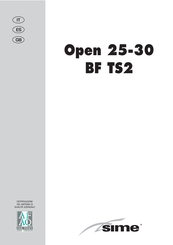 Sime Open.zip 25 BF TS2 Manual De Instrucciones