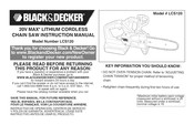 Black and Decker LCS120 Manual De Instrucciones
