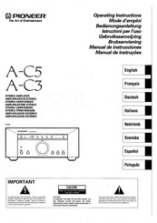 Pioneer A-C3 Manual De Instrucciones