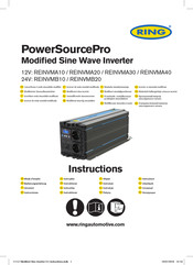 ring PowerSourcePro REINVMA20 Instrucciones