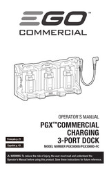EGO PGX3000D-FC Manual De Instrucciones