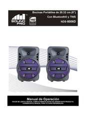 Naxa Sound Pro NDS-8006D Manual De Operación