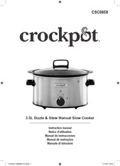 crockpot CSC085X Manual De Instrucciones