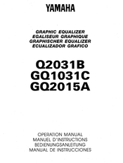 Yamaha GO2015A Manual De Instrucciones