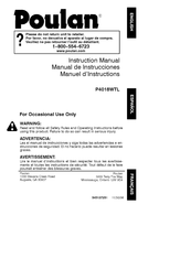 Poulan P4018WTL Manual De Instrucciones