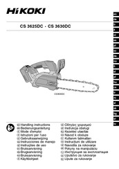 HIKOKI CS 3625DC Instrucciones De Manejo