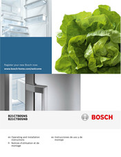 Bosch B21CT80SNB Instrucciones De Uso Y De Montaje