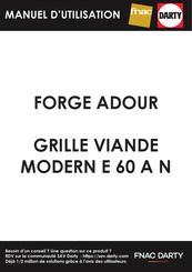 FORGE ADOUR MODERN E 60 A N Manual Del Usuario