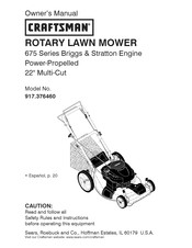 Craftsman 917.376460 Manual Del Usuario