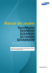 Samsung SyncMaster S24A650D Manual Del Usuario