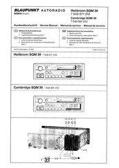 Bosch BLAUPUNKT Heilbronn SQM 39 Manual De Servicio