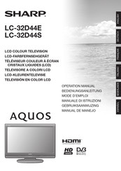 Sharp Aquos LC-32D44E Manual De Manejo