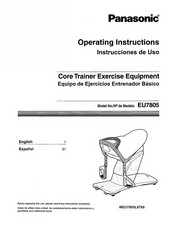 Panasonic EU7805 Instrucciones De Uso