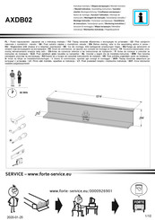 Forte AXDB02 Instrucción De Montaje