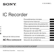 Sony ICD-UX200F Manual De Instrucciones