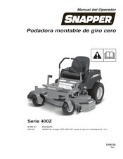 Snapper 400Z Serie Manual Del Operador