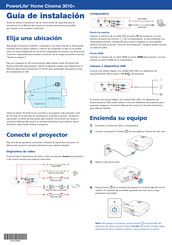 Epson PowerLite Home Cinema 3010+ Guia De Instalacion