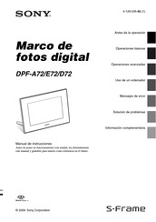 Sony DPF-E72 Manual De Instrucciones