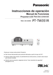 Panasonic PT-TW351R Instrucciones De Operación