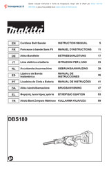 Makita DBS180ZJ Manual De Instrucciones