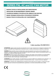 Thermics 8TAF00VENUS Manual Técnico De Instalación