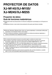 Casio XJ-M155 Manual De Instrucciones
