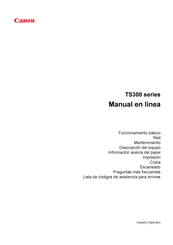 Canon TS300 Serie Manual En Linea