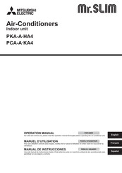 Mitsubishi Electric Mr.SLIM PKA-A-HA4 Serie Manual De Instrucciones