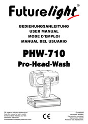 Futurelight PHW-710 Pro-Head-Wash Manual Del Usuario