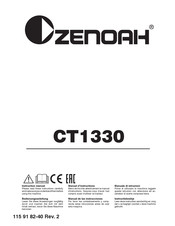 Zenoah CT1330 Manual De Las Instrucciones