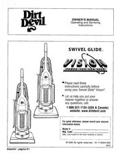 Dirt Devil SWIVEL GLIDE VISION Manual Del Usuario
