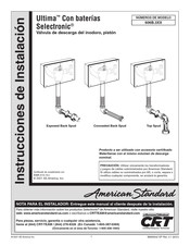 American Standard 606B.3 Serie Instrucciones De Instalación